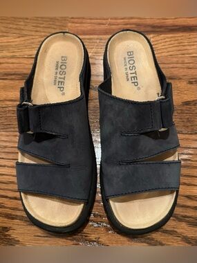 Women’s Biostep Navy Blue Sandals - Size 6